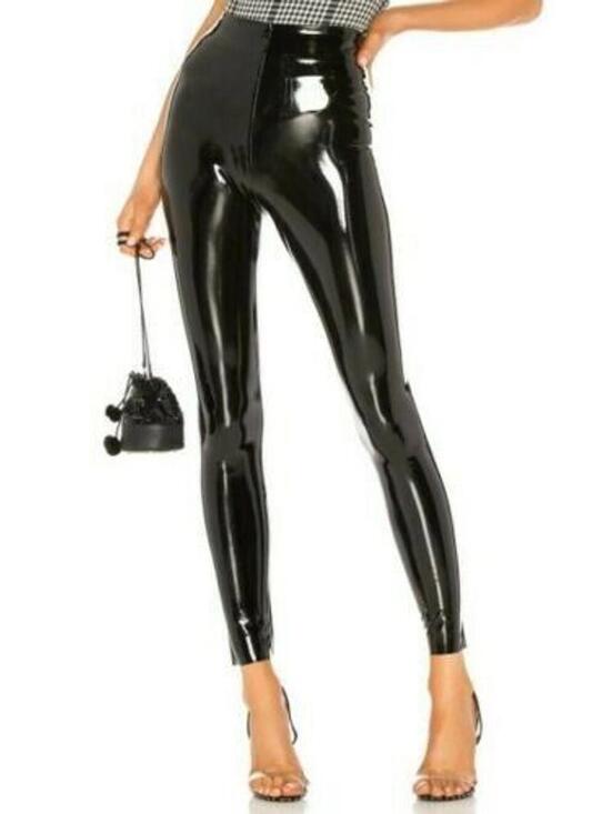 Commando Pants - New Commando Control Top Faux Patent Leather Leggings In Black Size S $98